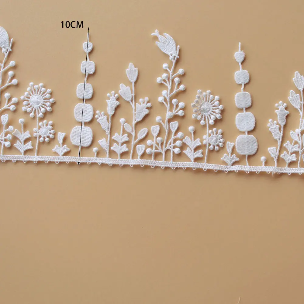 1Yard Lace Fabric DIY Clothing Accessories Tassels Lace for Packing Decoration 10CM Wide