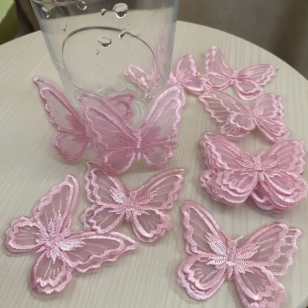 10Pcs Butterfly Patches For Clothing Embroidery Patches Applique Sewing Craft
