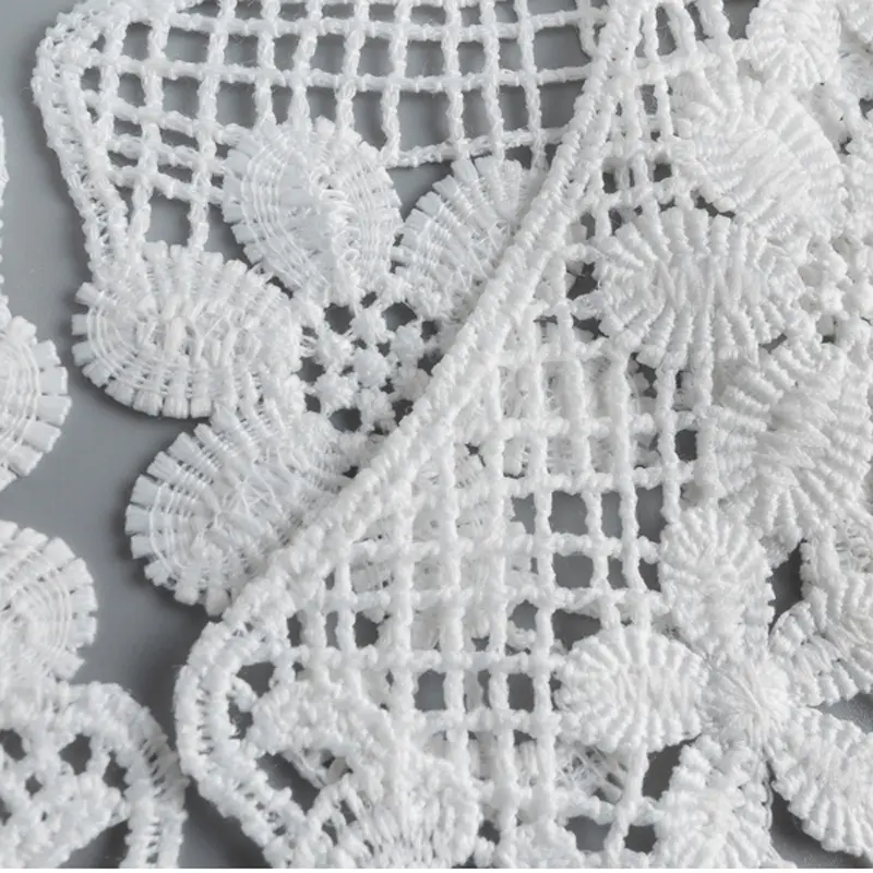 Lace Fabric Neckline Detachable Fake Collar DIY Breathable Scarf Around Neck Flower Sweet Hollow Comfortable Patch