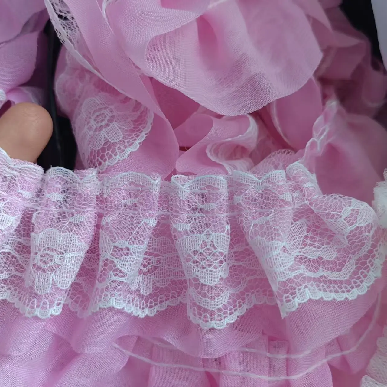 2 Yards Embroidery Ruffle Mesh Lace Fabrics For Clothing Home Wedding Accessory Bouquet Decor Handmade Sewing Trim DIY Crafts