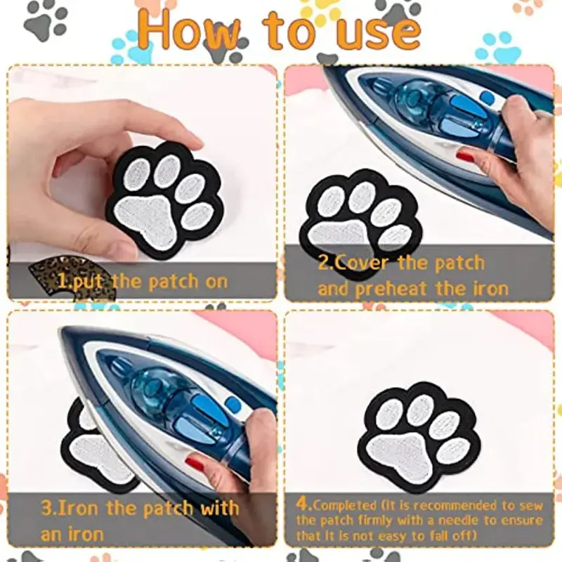 10Pcs Embroidery Dog Cat Patch Set - Iron On or Sew On Patches for Jackets