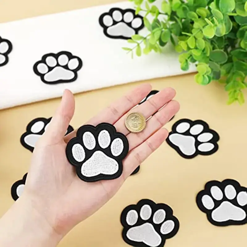 10Pcs Embroidery Dog Cat Patch Set - Iron On or Sew On Patches for Jackets