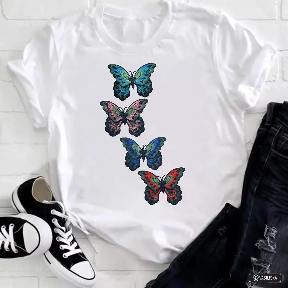 3Pcs Butterfly Sew on Double Layer Embroidered Butterfly Applique Patch Repair