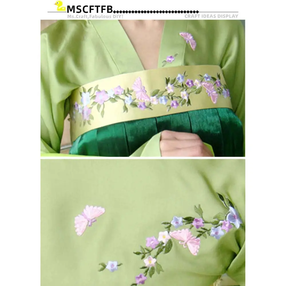 1Pc Rose Flower Butterfly Embroidery Patch Appliques Iron-on Badge Stickers For Clothes Dress Pants Sewing Accessories