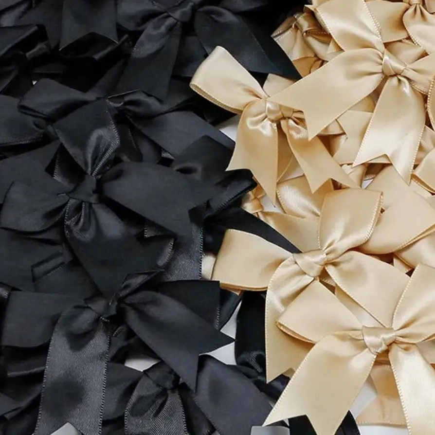 30Pcs Satin Ribbons Handmade Large Bows  Forest  Art Style DIY Hair Clips Headwear Accessories 8.5*8.5CM