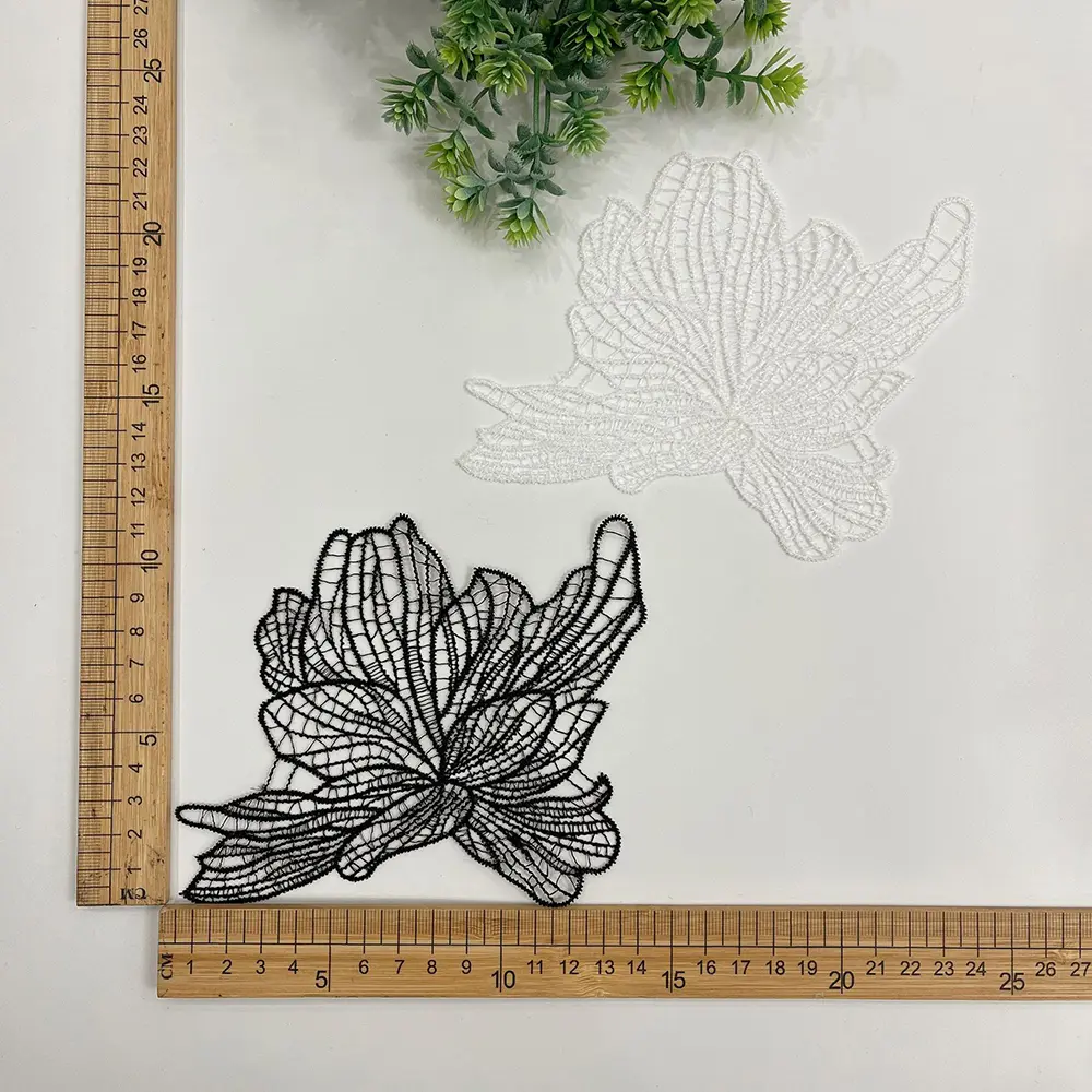5Pcs Milk Silk Flower Patch for DIY Sewing Dress Clothes  Repair Accessories