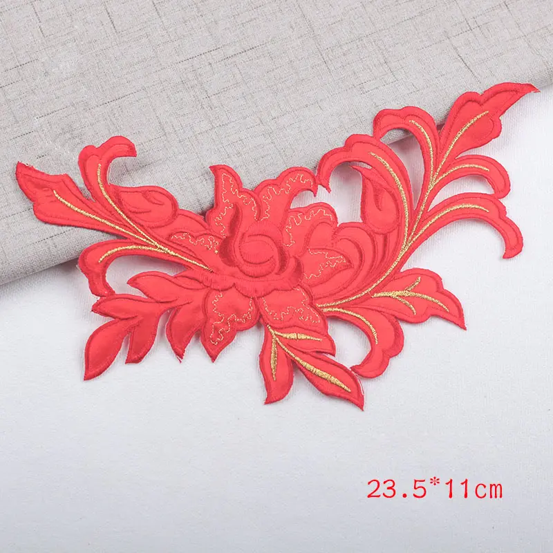 2Pcs Multi-Color Embroidery Patches Hot Stamping Stickers DIY Clothes Appliques For Clothing Sewing Accessories Crafts