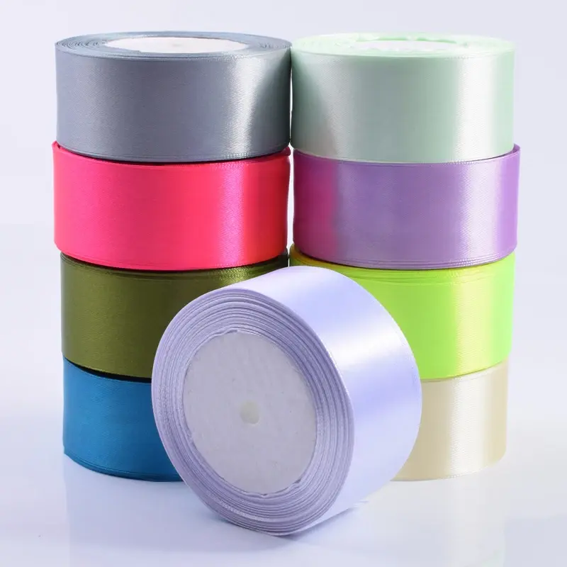 40mm Silk Satin Ribbons Christmas Halloween Wedding Birthday Party Festival Gift Box Wrapping DIY Valentine's Day Roses Flower