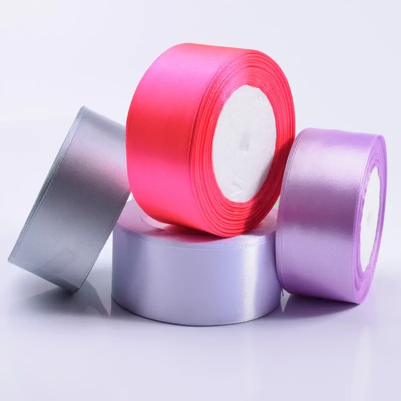 40mm Silk Satin Ribbons Christmas Halloween Wedding Birthday Party Festival Gift Box Wrapping DIY Valentine's Day Roses Flower