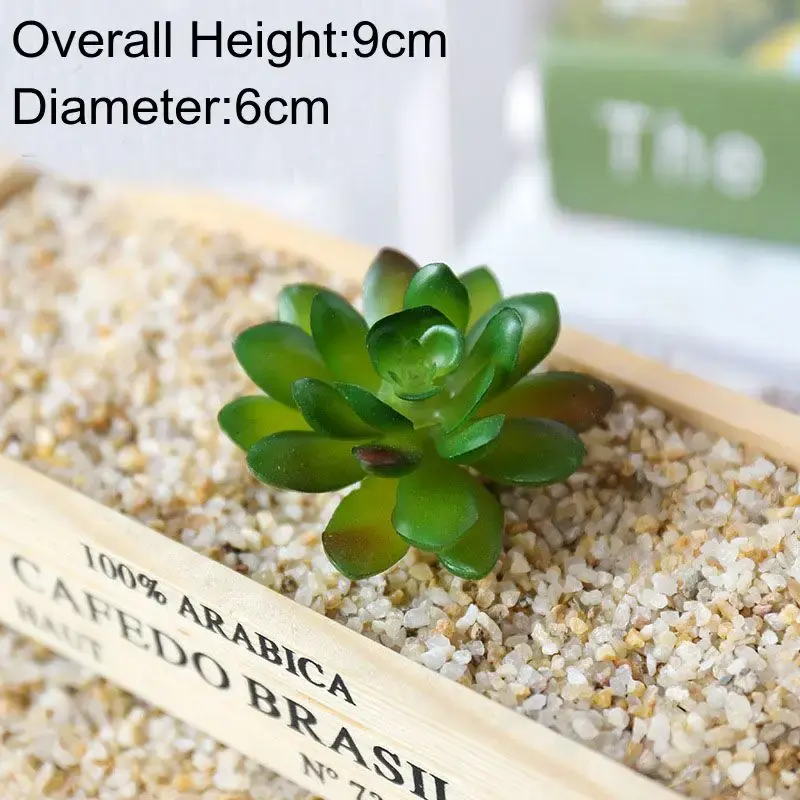 39Style Green Artificial Succulents Plants Desktop Mini Bonsai Festive Party Supplies Flower Arrangement Accessories Fake Plants