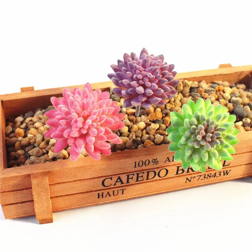 39Styles Green Purple Pink White Artificial Succulents Plants Christmas Halloween Wedding Party Home Garden Decor Fake Plants
