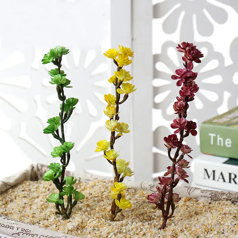 39Styles Green Purple Pink White Artificial Succulents Plants Christmas Halloween Wedding Party Home Garden Decor Fake Plants