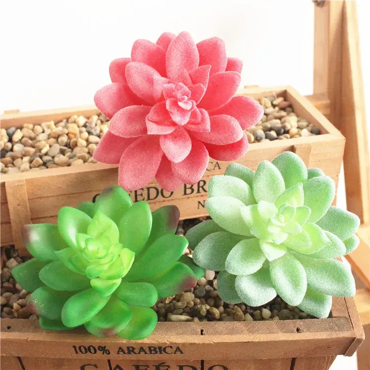 39Styles Green Purple Pink White Artificial Succulents Plants Christmas Halloween Wedding Party Home Garden Decor Fake Plants