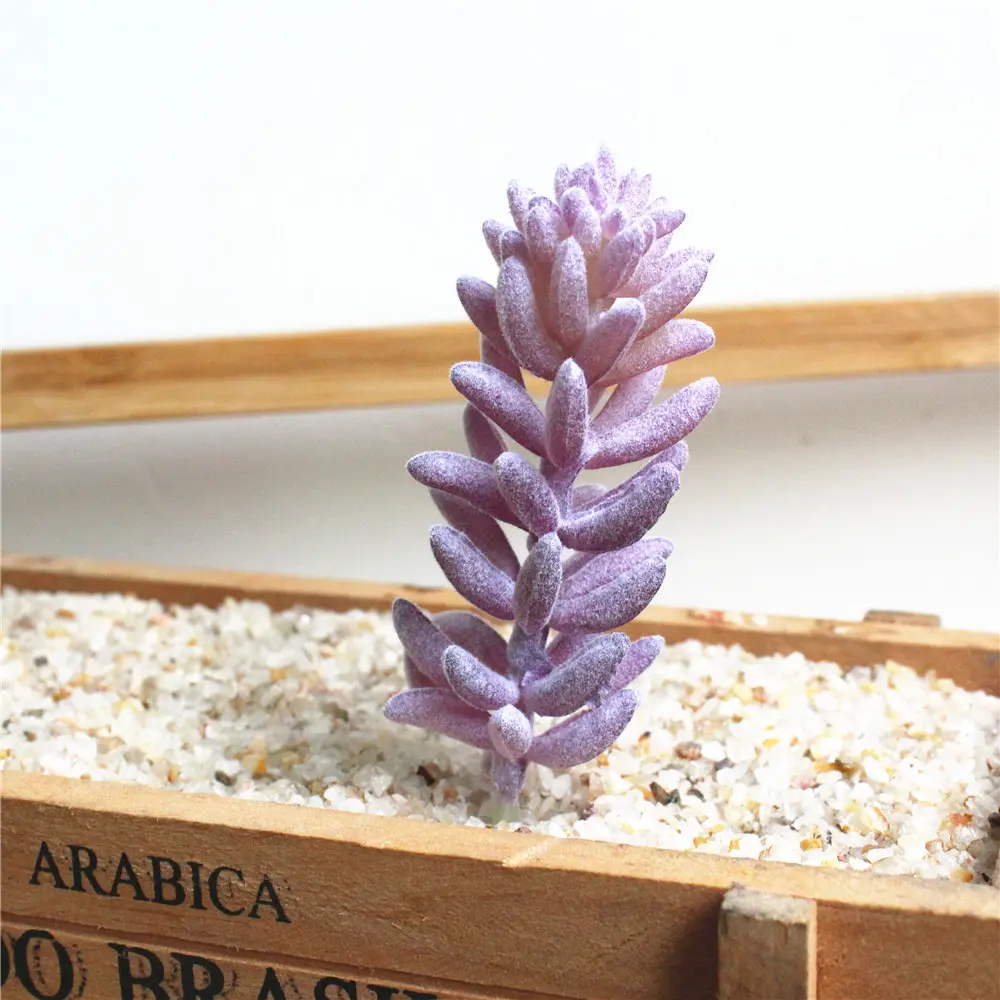 1pc Artificial Plastic Succulent Plants DIY Flower Pants Wall Accessories Fake Plants garden decoration plantas artificiais