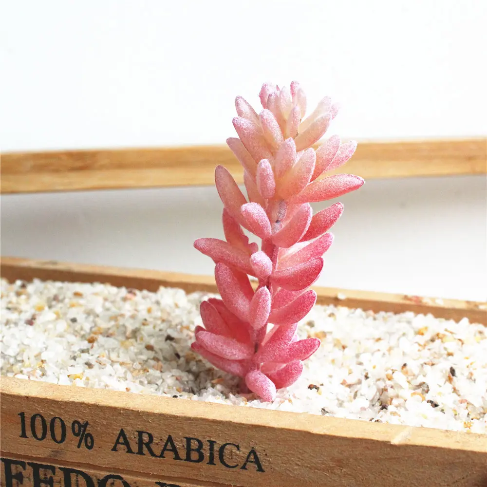 1pc Artificial Plastic Succulent Plants DIY Flower Pants Wall Accessories Fake Plants garden decoration plantas artificiais