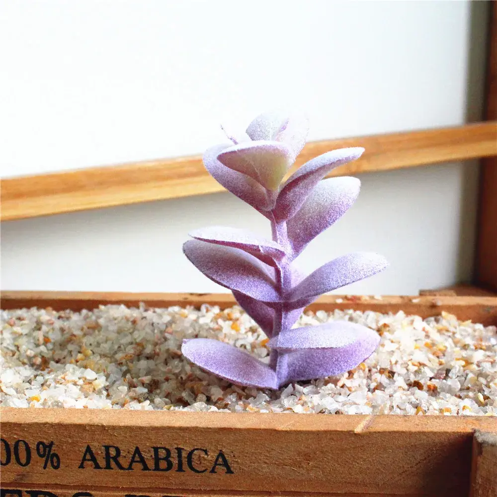 Artificial Leaves Succulent Plants Flower Arrangement Accessories Fake Plants Home Garden Wedding Party Decoration Bonsai