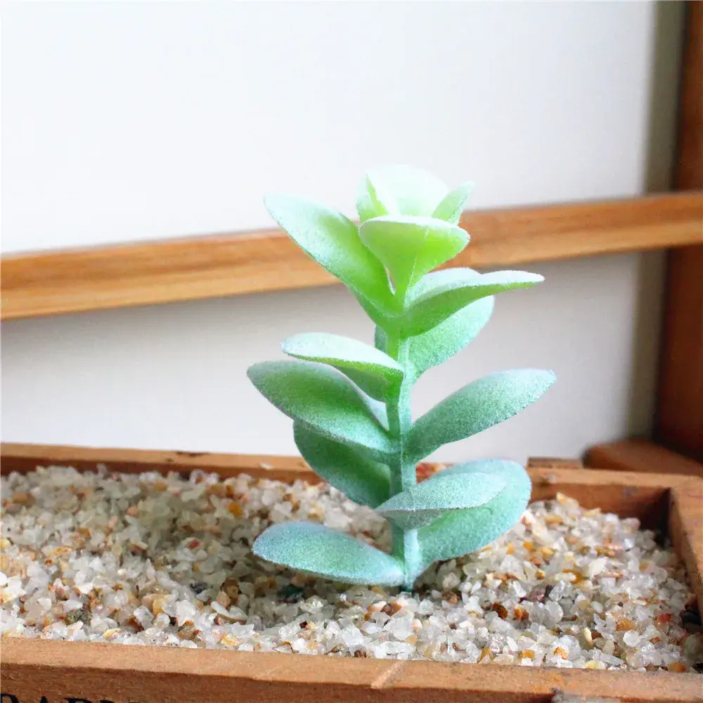 Artificial Leaves Succulent Plants Flower Arrangement Accessories Fake Plants Home Garden Wedding Party Decoration Bonsai