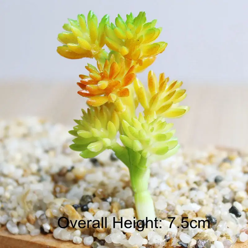 Artificial Succulents Plants PVC Mini Grass Artificial Plants Landscape Fake Flowers Wedding Decoration Bonsai planta artificial