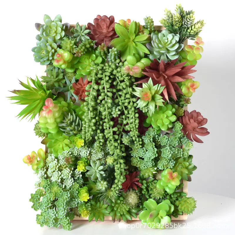 Green Pink Purple Blue White Small Artificial Succulents Plants Christmas New Year Festive Party Home Decor Fake Plants Bonsai