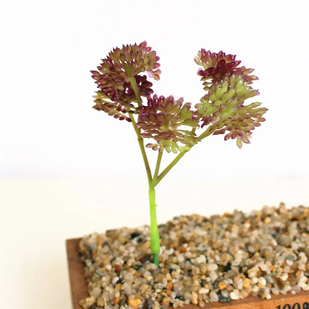 13cm Blue Purple Red Yellow Green Grass Artificial Succulent Plants Home Garden Wedding Party Decoration Supplies Fake Plants