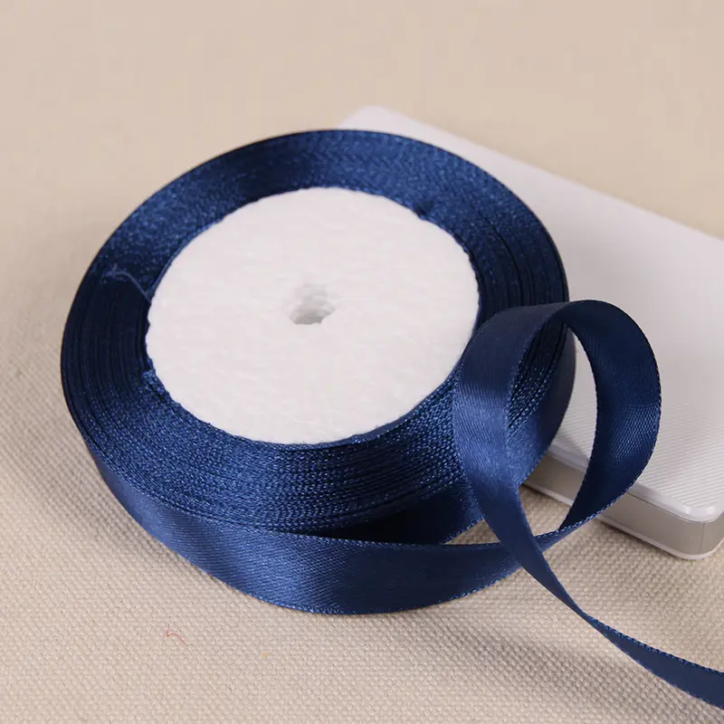 15mm Silk Satin Ribbons 22Meters/Roll Wedding Chair Decoration DIY Crafts Supplies White Red Green Blue Pink Purple Gray Ribbons