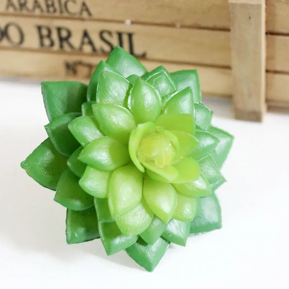 PVC Artificial Succulent Plants DIY Flower Arranging Accessories Home Garden Decoration Green Fake Plants planta artificial