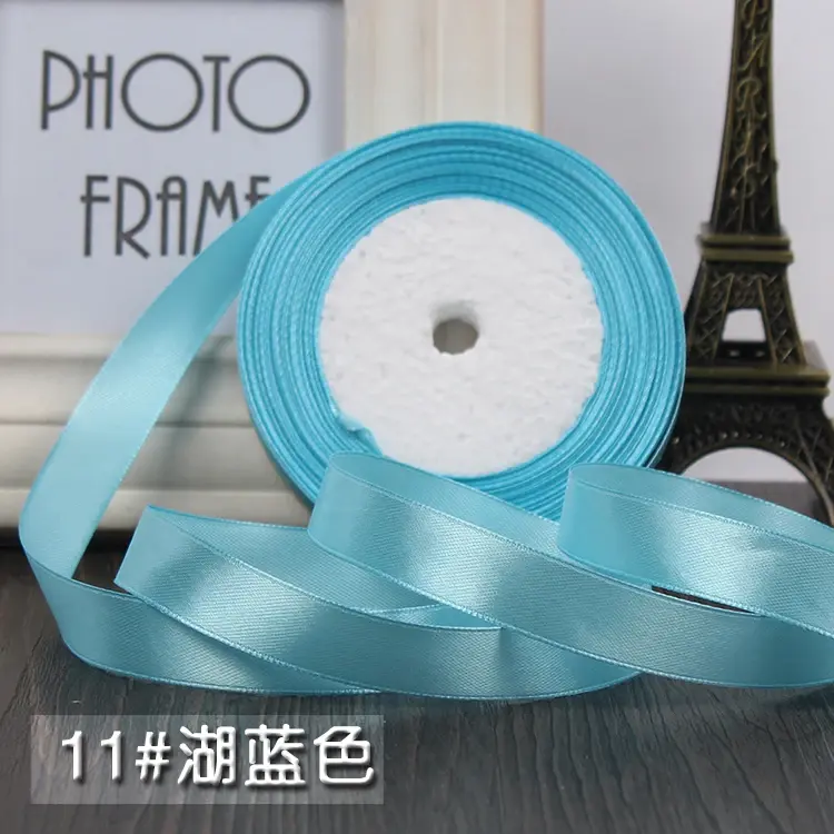 25Yards/Roll 15mm Satin Ribbon Christmas Party Wedding Decoration Gift Wrapping Ribbon DIY Handmade Crafts Sewing Material