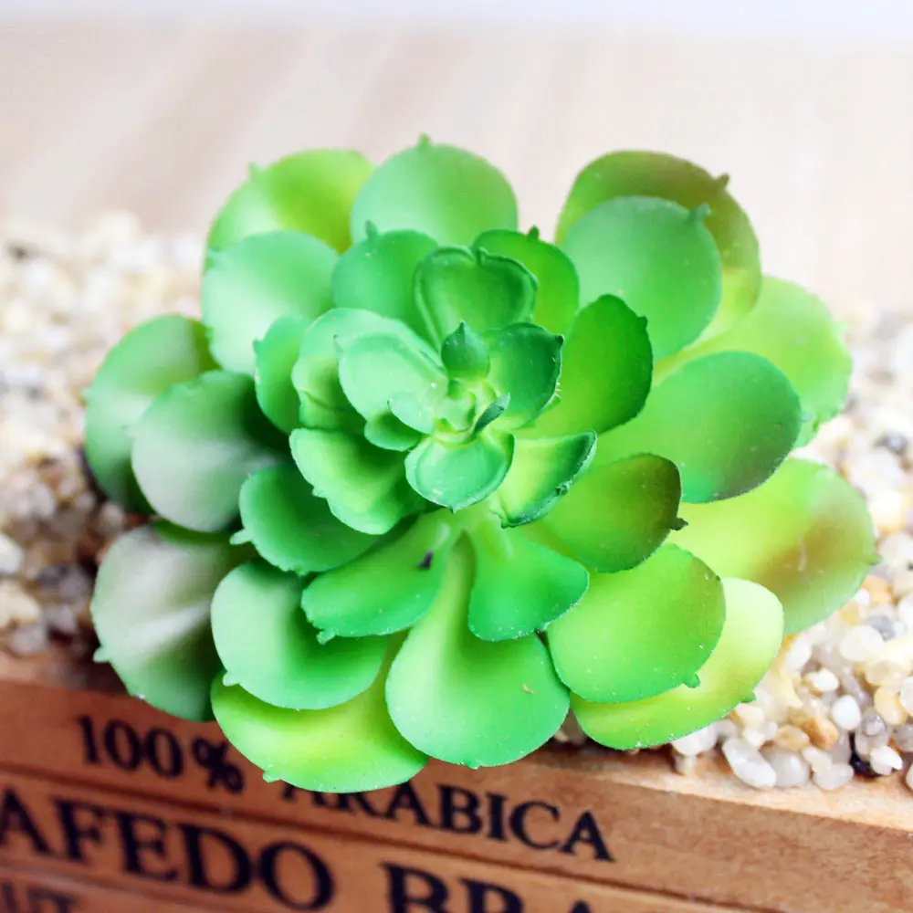 6x7.5cm  Lotus Flower Head PVC Artificial Succulent Plants Home Garden Decoration Fake Plants Green Blue Pink planta artificial