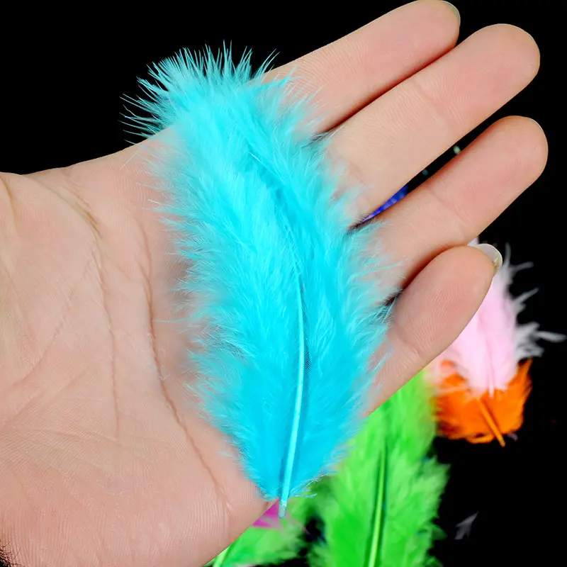 100pcs 7-10cm Turkey Feathers Christmas Wedding Birthday Party Balloon Decoration DIY Crafts Jewelry Accessories Colorful Plumes