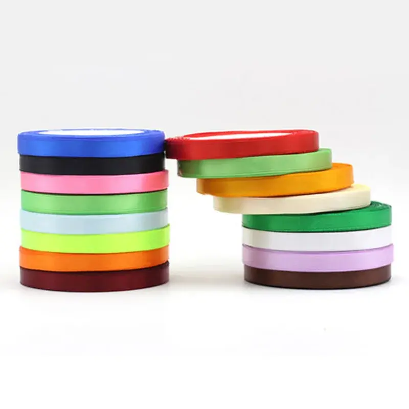 22Meters/Roll 15mm Silk Satin Ribbons Baby Shower Birthday Party Wedding Engagement Christmas Halloween Gift Wrapping Ribbon