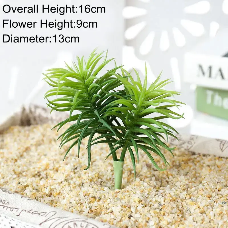 Home Garden Decoration Large Green Artificial Succulents Plants Desktop Table Bedroom Mini Bonsai Flower Arrangement Fake Plants
