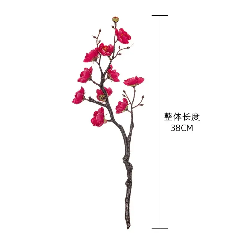 38cm Artificial Flowers Plum Blossom Fake Flowers for Home Wedding Party Decoration Christmas Wreaths Accessories