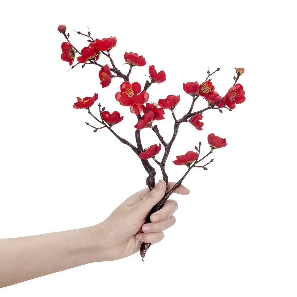 38cm Artificial Flowers Plum Blossom Fake Flowers for Home Wedding Party Decoration Christmas Wreaths Accessories