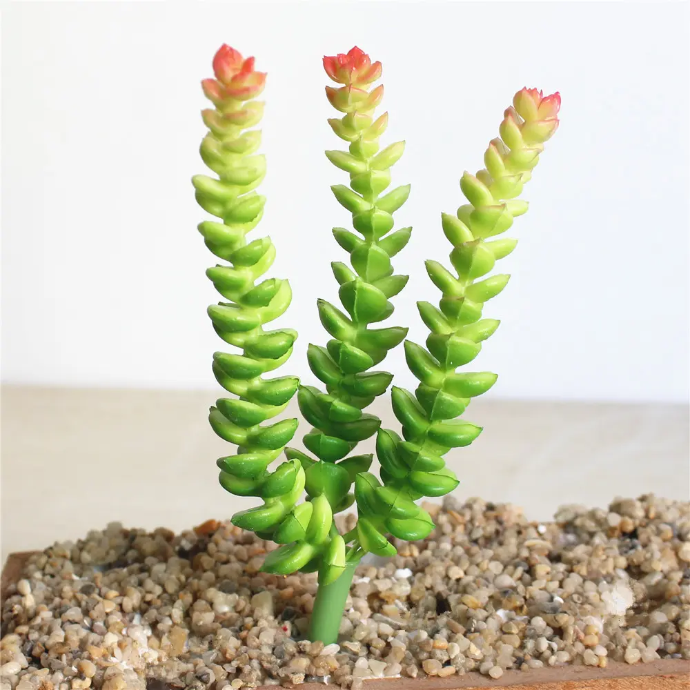 18cm Money String Artificial Succulent Plants Green PVC Fake Plants Home Garden Decoration Accessories Desktop Bonsai Artificial