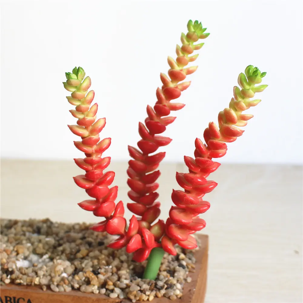 18cm Money String Artificial Succulent Plants Green PVC Fake Plants Home Garden Decoration Accessories Desktop Bonsai Artificial