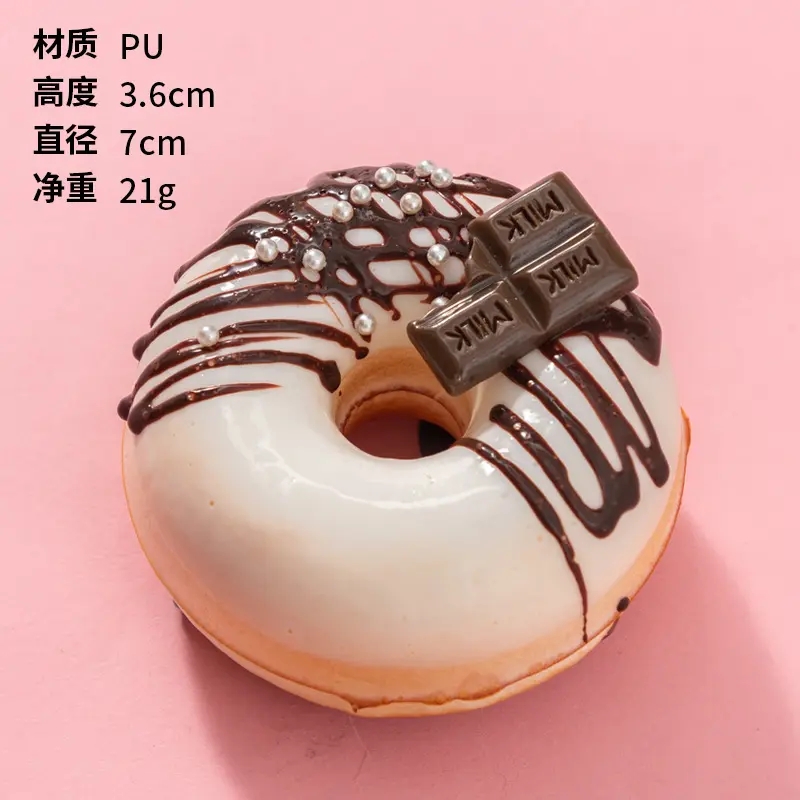 Artificial Donuts Model Simulation PU Donut Bread Wedding Birthday Party Decoration Baby Photography Props Halloween Decoration