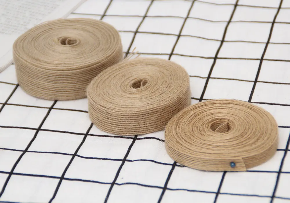 6-10-15-20-25-30-38mm Natural Jute Burlap Hessian Ribbon DIY Handmade Crafts Fabric Christmas Halloween Wedding Decor Ribbon