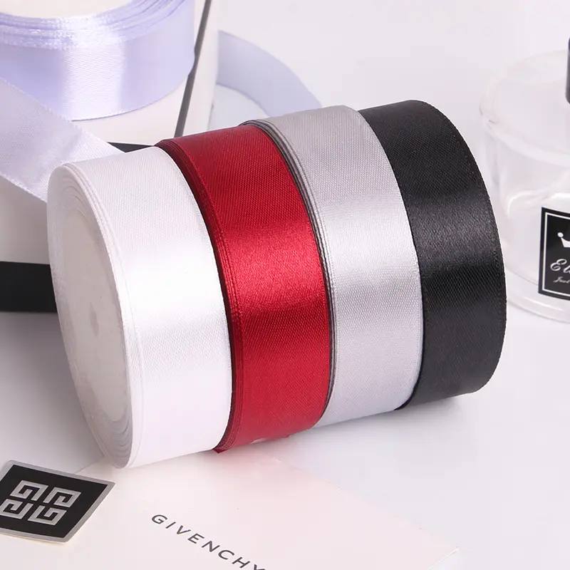 22meters/roll Single Face Satin Ribbons Width 25mm Handmade DIY Webbing Decoration Gift Christmas Ribbons
