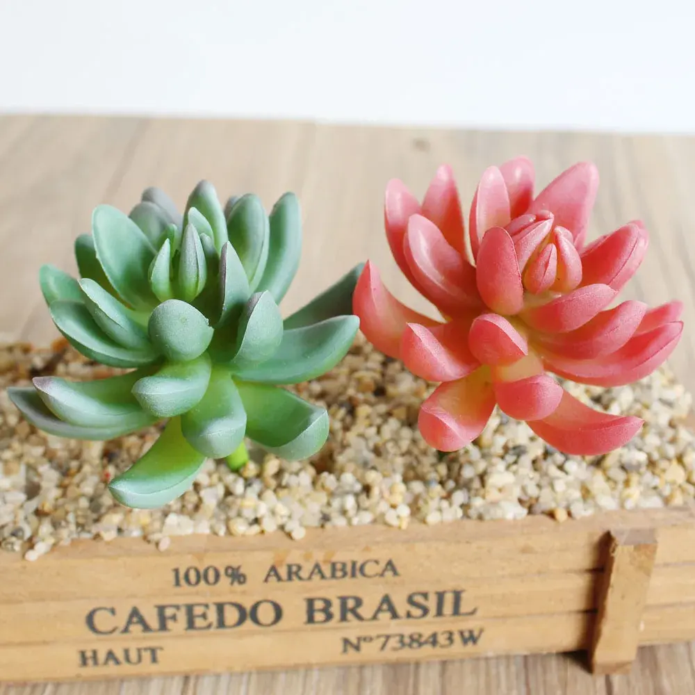 5.5x9cm Flower Head Artificial Succulent Plants DIY Flower Arrangement Accessories Fake Plants Wedding Party Home Garden Decor