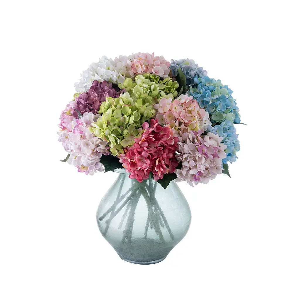 1pcs Artificial Flower Silk Hydrangea Fake Flowers for Home Decoration Accessories Wedding Christmas Garland Material