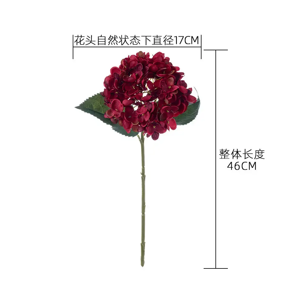 1pcs Artificial Flower Silk Hydrangea Fake Flowers for Home Decoration Accessories Wedding Christmas Garland Material