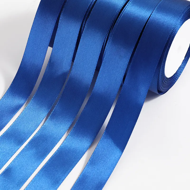 Satin Ribbon 22meters 6mm - 50mm Royal Blue Gift Wrap Bows for Crafts DIY Halloween Christmas Wedding Party Decoration