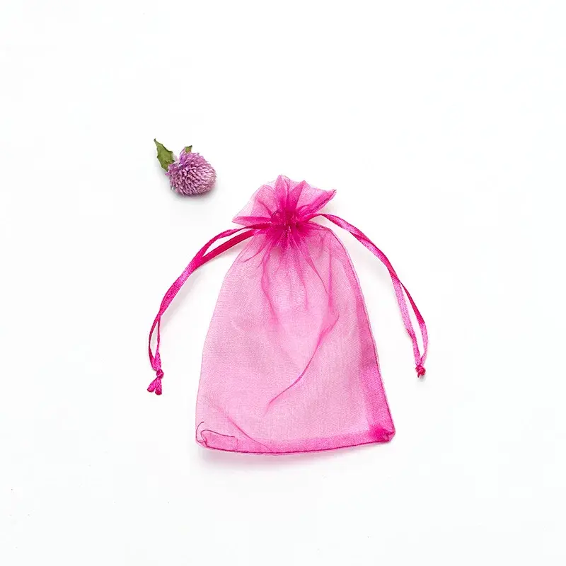 100PCS 5x7cm Small Chiffon Organza Bags Christmas Halloween Wedding Gift Packaging Bags Baby Shower Birthday Party Candy Bags