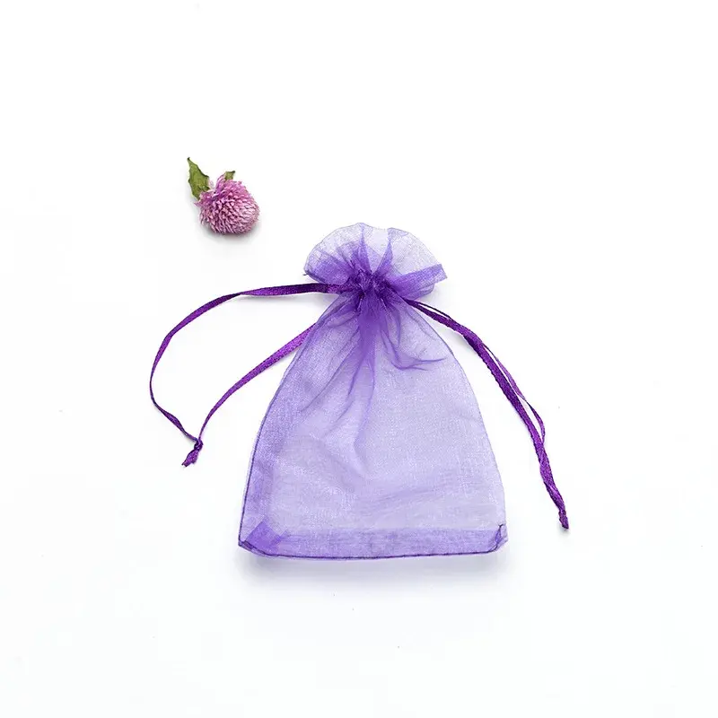 100PCS 5x7cm Small Chiffon Organza Bags Christmas Halloween Wedding Gift Packaging Bags Baby Shower Birthday Party Candy Bags