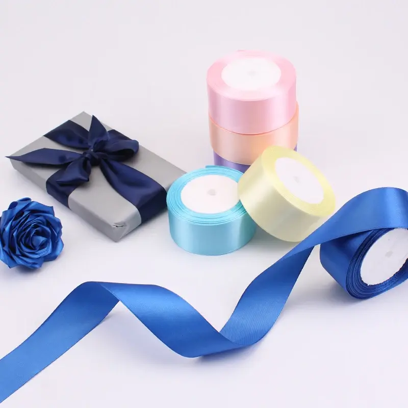 25 Yards 22 Meters 40mm Satin Ribbon Christmas Party Wedding Decoration Team Bride Gift Wrapping Packaging DIY Craft fitas ruban