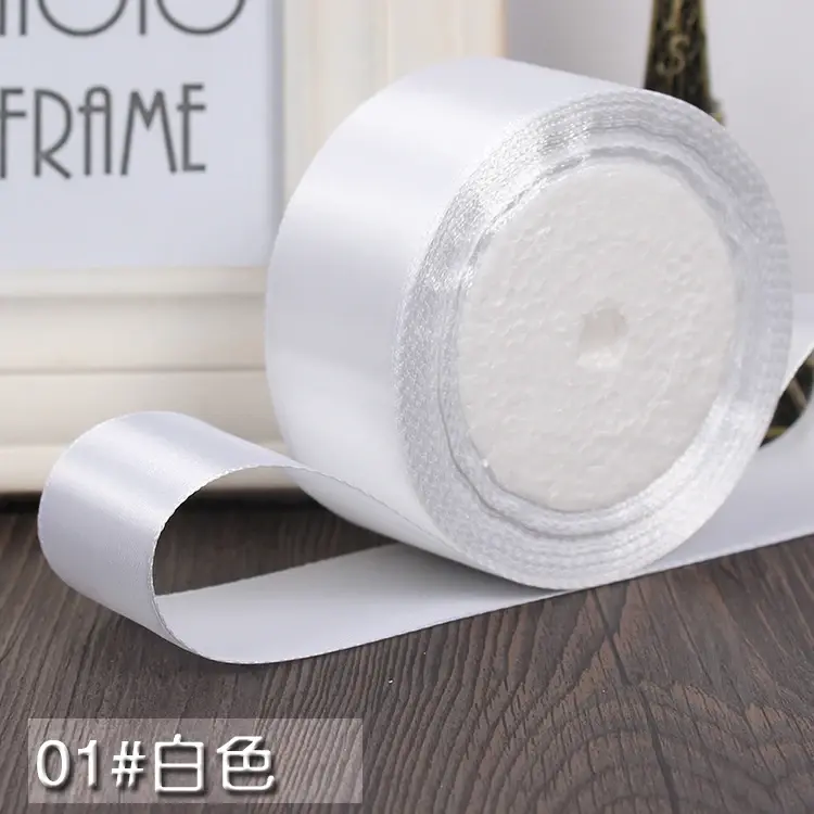 25 Yards 22 Meters 40mm Satin Ribbon Christmas Party Wedding Decoration Team Bride Gift Wrapping Packaging DIY Craft fitas ruban