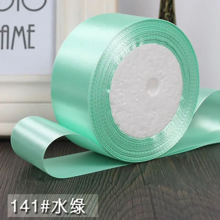 25 Yards 22 Meters 40mm Satin Ribbon Christmas Party Wedding Decoration Team Bride Gift Wrapping Packaging DIY Craft fitas ruban