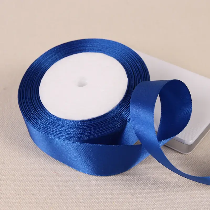 6mm 10mm 15mm 20mm 25mm 40mm 50mm Royal Blue Silk Satin Ribbons DIY Crafts Supplies Wedding Decoration Gift Wrapping Ribbons