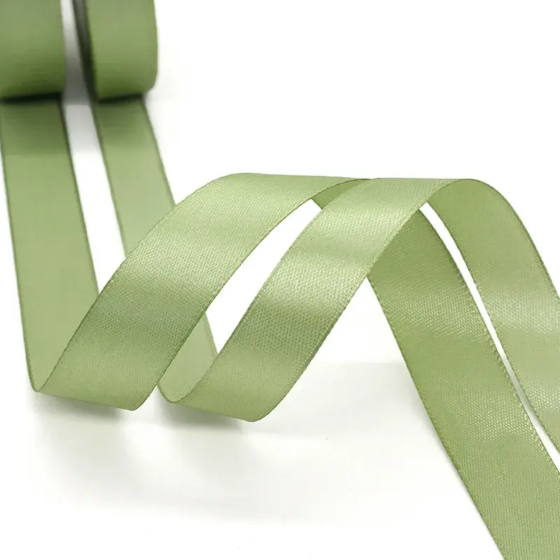 Satin Ribbons 22meters/91meters Grass Green Halloween Ribbon for Wedding Christmas Home Decorate Handmade Gift Wrapping Supplies