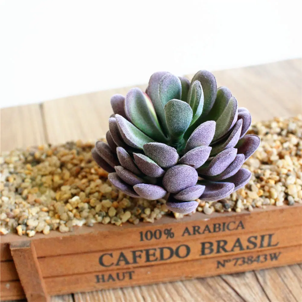 11x8cm Tropical Artificial Succulent Plants Green Lotus Flower Fake Plants Home Garden Decoration Accessories Desktop Bonsai